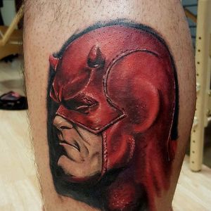 Daredevil tattoo by Jeremiah Klein #Daredevil #Marvel #Superhero #comic #JeremiahKlein