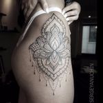 Charming tattoo by Sergey Anuchin #SergeyAnuchin #linework #geometric #ornamental #mehndi