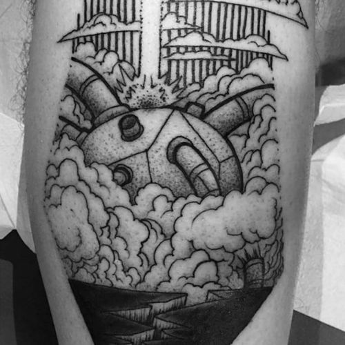 Tattoo Uploaded By Ross Howerton A Blackwork Depiction Of A Scene From Akira Via Liam Q Ig Liamq Akira Anime Blackwork Liamq Tattoodo