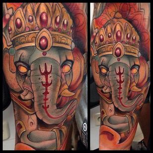 Tatuaje de elefante por Oash Rodriguez