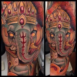 Elephant Tattoo by Oash Rodriguez #elephant #neotraditionaltattoos #neotraditionaltattoo #neotraditional #neotraditionalartist #OashRodriguez