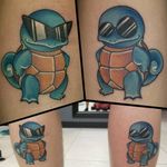 Two Squirtles looking fly as hell by Steven Paradis (IG—paradistattoo). #GameBoy #Nintendo #Pokémon #Squirtle #StevenParadis