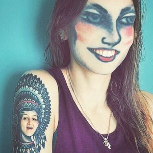 Tattoo FaceSwapping, Photo from Sabine Raillard on Instagram. #faceswap #funny #snapchat