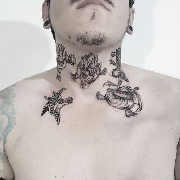 Tattoo uploaded by Luiza Siqueira • #ViniciusScalfone #brasil #brazil  #brazilianartist #tatuadoresdobrasil #sketch #aquarela #blackwork #nerd  #geek #dragonballz #dbz #goku #cell #madimbu #anime #animação #desenho  #comics • Tattoodo