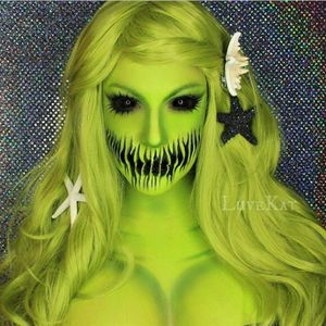 Horrifying Mermaid by Kat (via IG-luvekat) #mua #makeupartist #halloween #spooky #halloween #KatMUA #mermaid