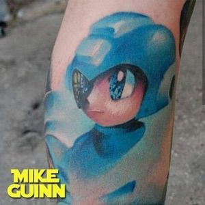 Mega Man by Mike Gunn (via IG -- tattoosbymikeguinndotcom) #mikegunn #megaman