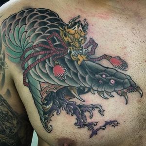 Snake Tattoo by Bernard Kwok #snake #snaketattoo #japanese #japanesetattoo #neotraditional #neotraditionaljapanese #neotraditionalstyle #BernardKwok