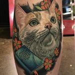 Floyd the cat by Megan Massacre #MeganMassacre #color #cat #realism #portrait #tattoooftheday