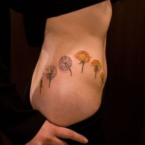 Dandelion flower tattoo #dandelion #flower #RitKit #botanical #vegetal #nature