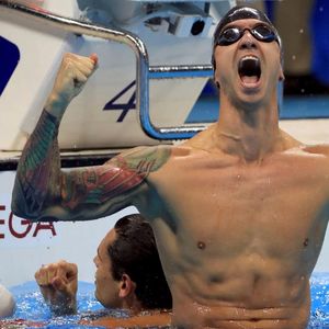 Anthony Ervin's sleeve tattoos #swimmer #olympics #rio #gold #anthonyervin #sport via Google