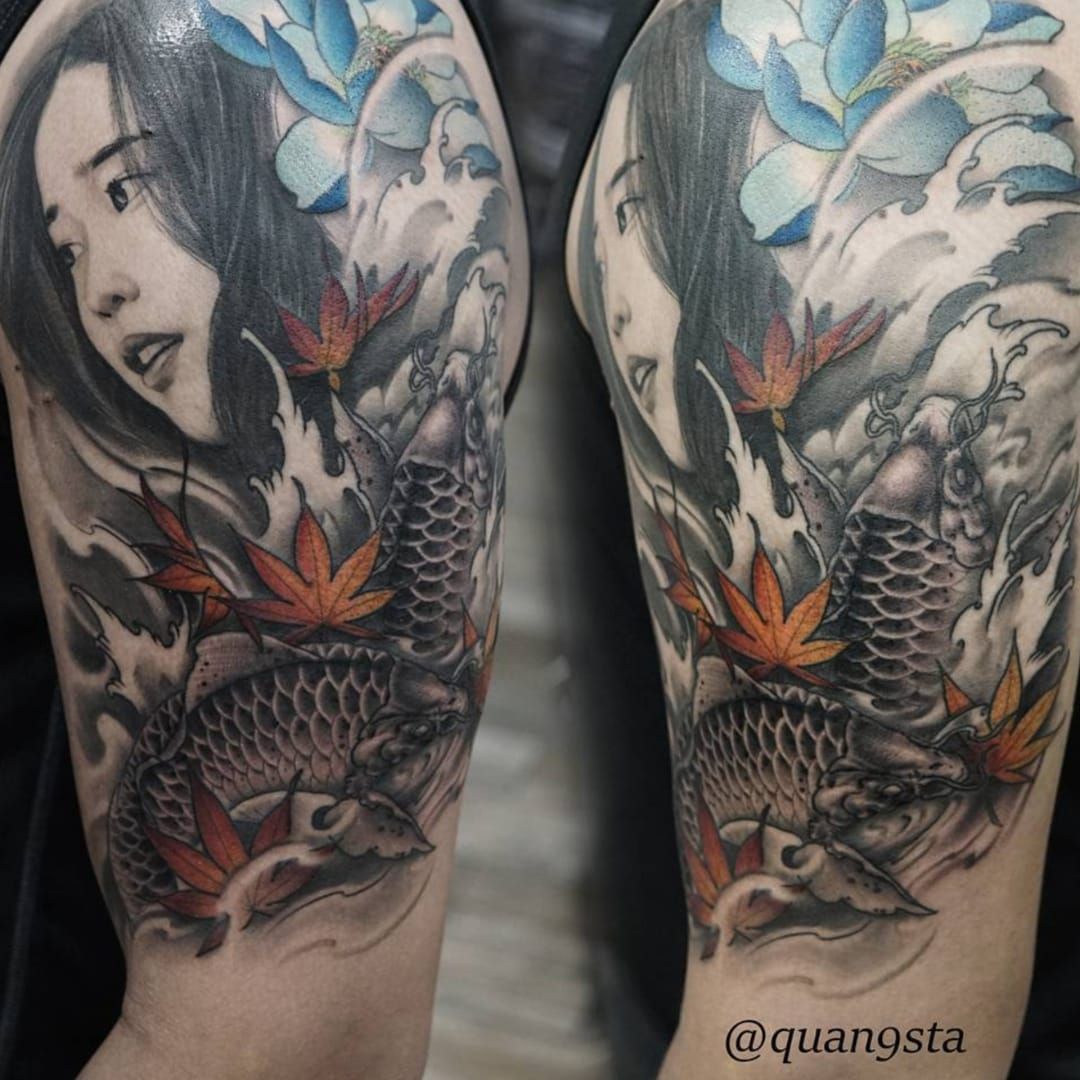 Goldfish Betta Fighting Fish Temporary Tattoo Sticker  OhMyTat