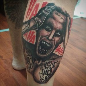 Joker Tattoo by Willink Sharpe #JaredLeto #Joker #JokerTattoos #SuicideSquad #Portrait #WillinkSharpe