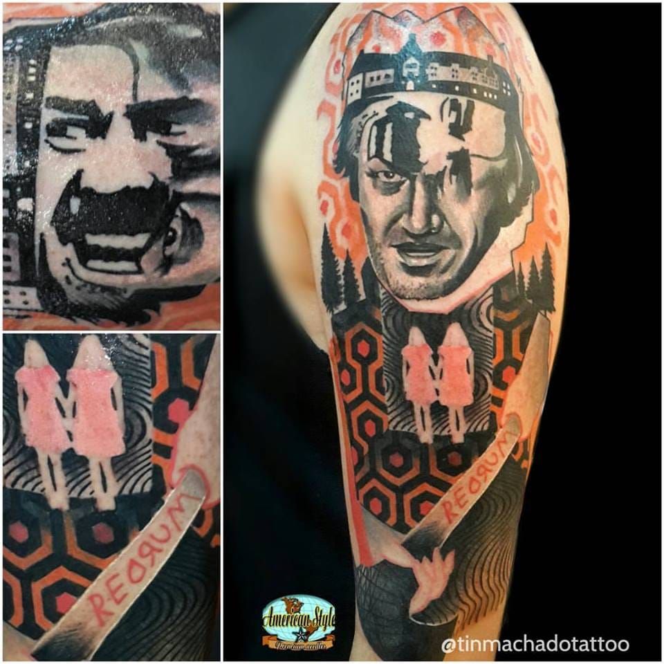 The Shining and The Thing Tattoo done by Devin Kimbrell at Nine Lives  Tattoos, SC. : r/tattoos