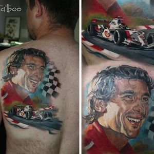 Tan tan tannnn, tan tan tannnn! Que saudades dessa musiquinha nos Domingos! Ayrton Senna! #ayrtonsenna #formula1 #corrida #ValentinaRyabova #realismo #hiperRealismo #tatuadoraRussa #talentoGringo #brasil #portugues