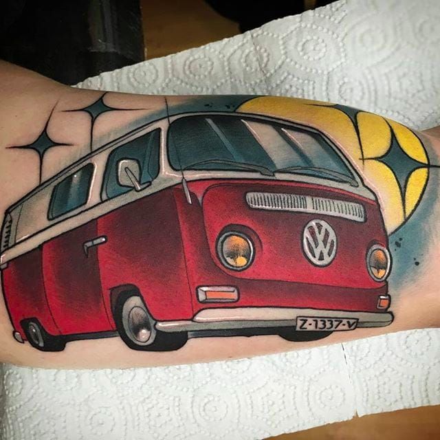 Tattoo of Vans Volkswagen Vehicles