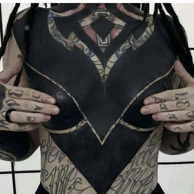 BLACKOUT SLEEVE  GÖRMEX  Blackwork Tattoo Artist London UK