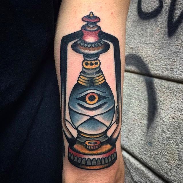 American traditional lantern tattoo - Bronctattooaus.com
