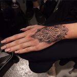 Ornamental tattoo by Antti Kuurne #AnttiKuurne #ornamental #ethnic #dotwork #dotshade #pattern #mehndi