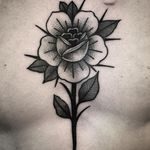 Rose Tattoo by Will Pacheco #rose #rosetattoo #blackwork #blackworktattoo #blackworktattoos #blackink #blackinktattoo #blackworkartist #WillPacheco