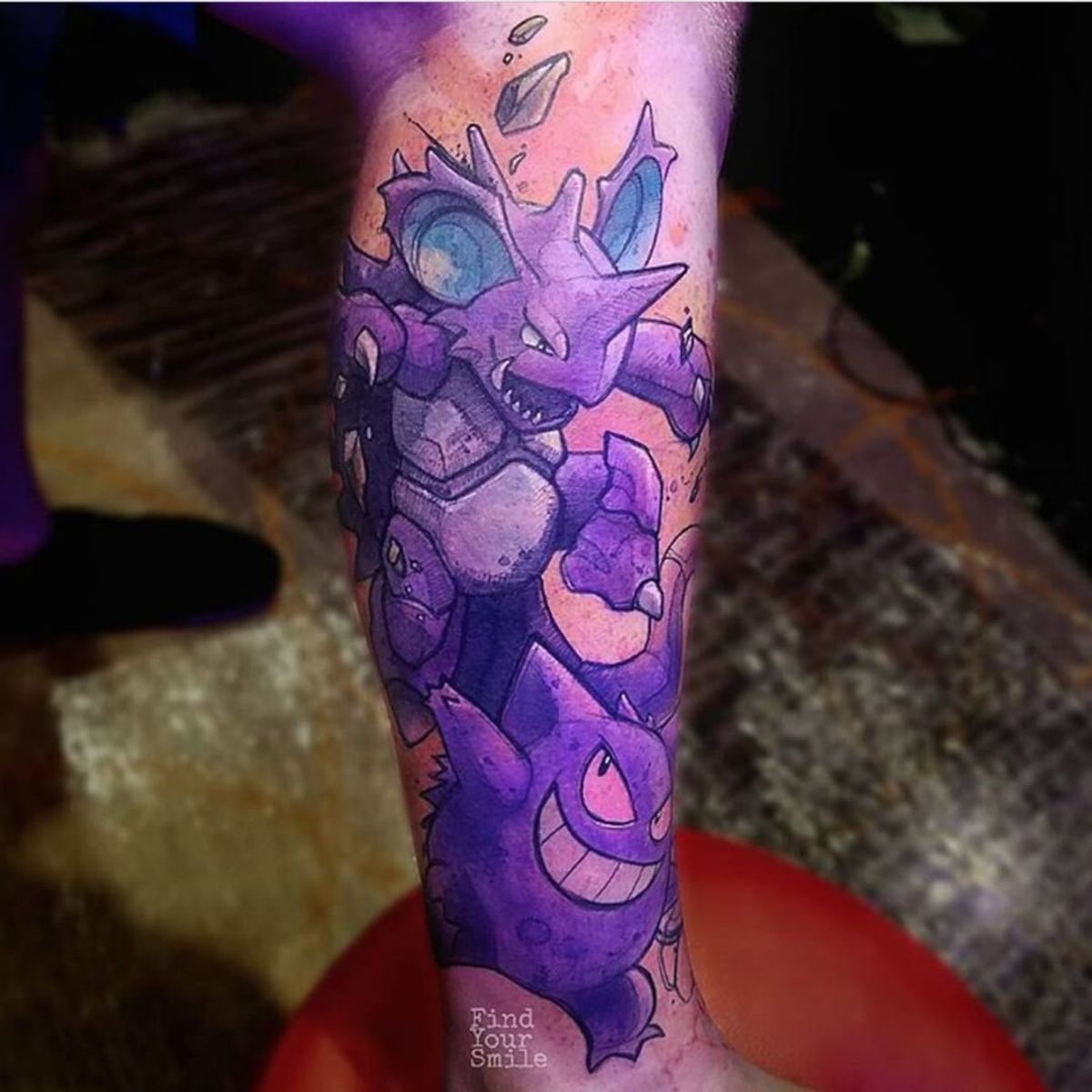 Tattoo uploaded by Ross Howerton • Nidoking and Gengar from Pokemon by ...