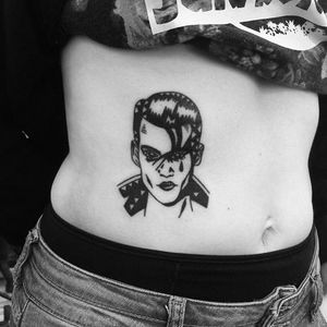 Cry Baby Tattoo by Blame Max Tattoo #CryBaby #movie #JohnnyDepp #portrait #BlameMaxTattoo