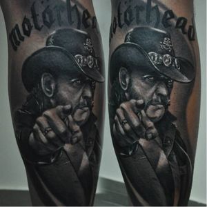 Rad tattoo by Marek Maras Rydzewski #MarekMarasRydzewski #motörhead #motorhead #Lemmy #blackandgrey