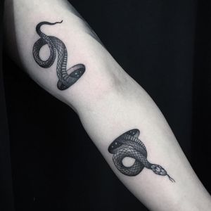 Snake tattoo by Unhappy Person #UnhappyPerson #cooltattoos #blackandgrey #newtraditional #snake #opticalillusion #holes #galaxy #reptile #animal #tattoooftheday