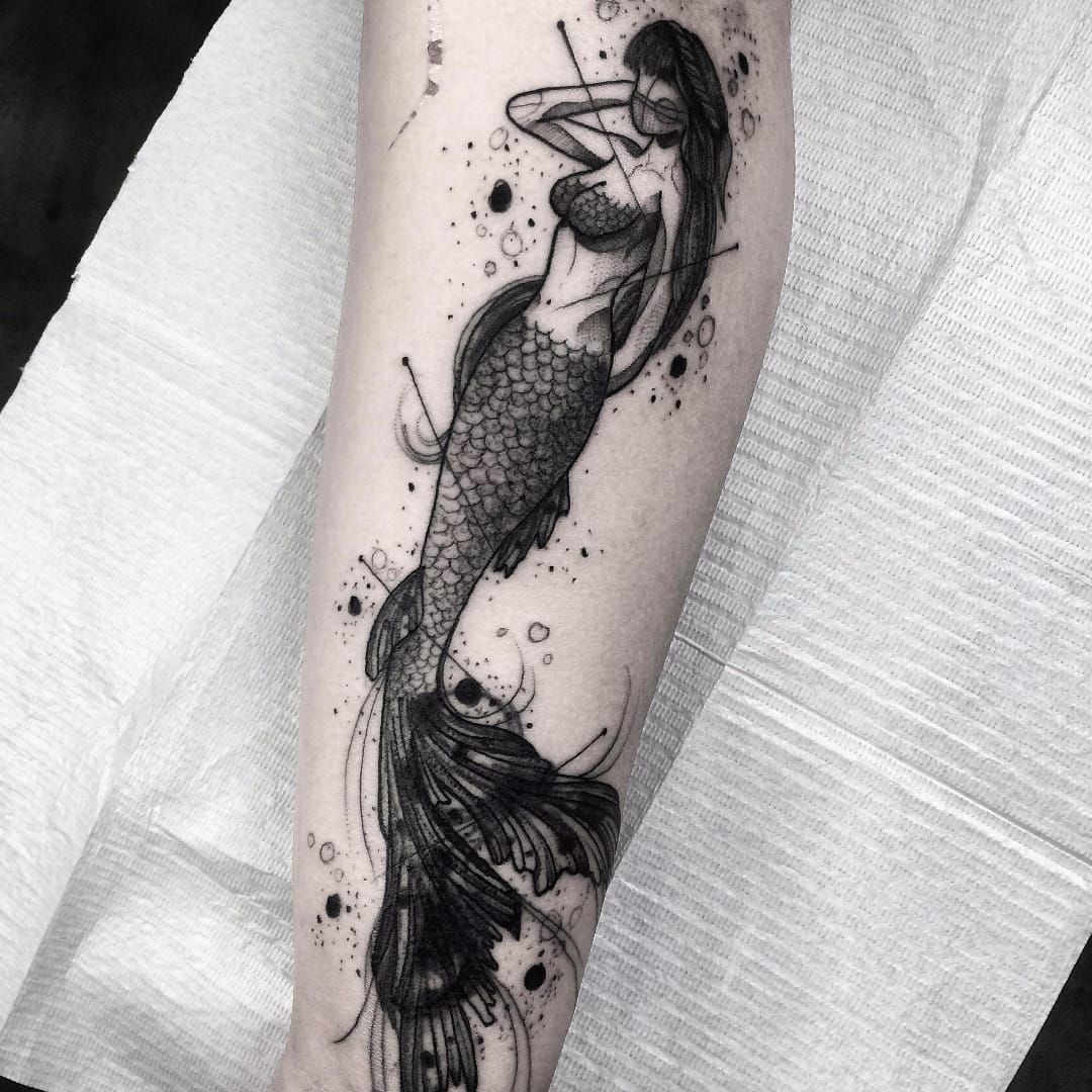 In love with my dark mermaid finished up on Saturday by Libby at Get  Modified Carlisle UK Will be wearing skirts all winter  rtattoos