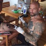 Tattooing a good friend of mine down in Costa Rica while I was recently there #hannya #japanese #costarica #tattoodo #amijames
