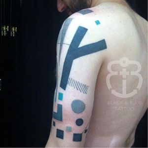 Abstract tattoo by Idexa Stern #IdexaStern #contemporary #abstract #graphic