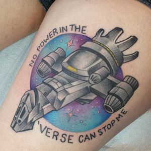 "No Power in the 'verse Can Stop Me" via instagram electricbritt #firefly #serenity #rivertam #josswhedon #scifi #colorful #space