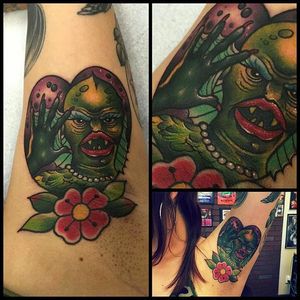 Awesome Armpit Tattoo by Rick Moreno #RickMoreno #SlickRick #armpit #monster #Traditional #Neotraditional #ElectricChairTattoo