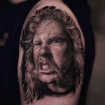 Metallica's James Hetfield by Fabian Staniec. (Via Instagram fabienstaniec) #metallica #metal #portraits #portrait #blackandgrey #realism #FabienStaniec