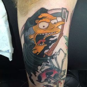Mr Burns Tattoo by Greg Scott #MrBurns #theSimpsons #GregScott