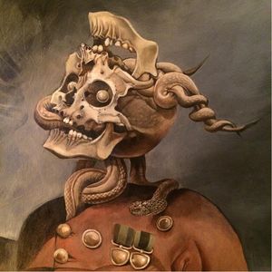 Skull by Alex Reisfar (via IG-alexreisfar) #surrealism #artist #artshare #painting #fineart #AlexReisfar