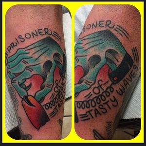 Prisoner Of Love Tattoo by Mikey Tay #prisoneroflove #prisoner #traditional #MikeyTay