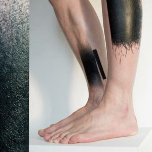Blackwork leg tattoos. #NastasjaBarashkova #abstract #contemporaryart #blackwork