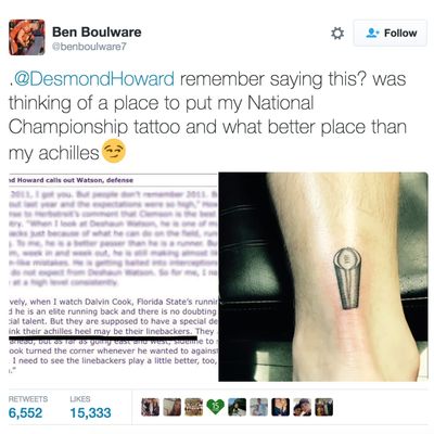 Ben Boulware's perfect burn on Desmond Howard. #Clemson #BenBoulware #CollegeFootball #Football