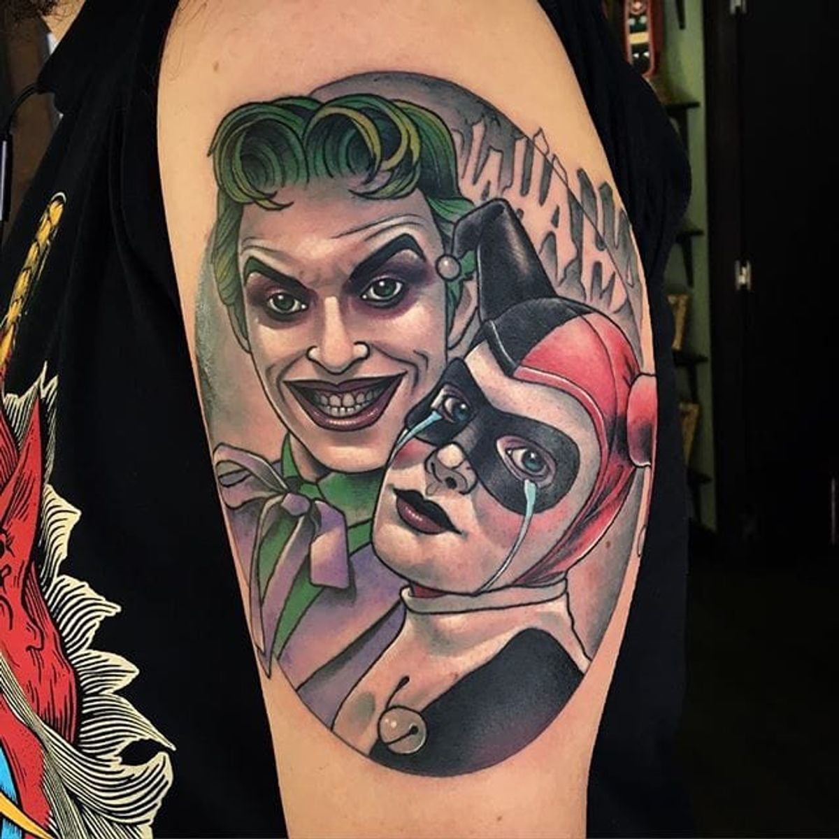 Tattoo uploaded by Robert Davies • Joker and Harley Quinn Tattoo by ...