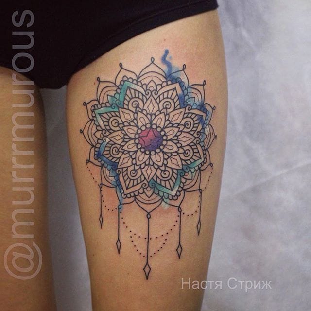 8 Vibrant Watercolor Mandala Tattoos Tattoodo