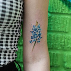 Flower tattoo by Georgia Grey. #GeorgiaGrey #bangbangnyc #painting #flower #floral
