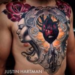 Neo Traditional Tattoo by Justin Hartman #NeoTraditional #NeoTraditionalTattoos #NeoTraditionalArtists #BestArtists #BestTattoos #AmazingTattoos #JustinHartman #Heart #Hearttattoo