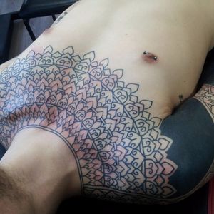 Tattoo by Sam Rivers #Geometric #Blackwork #Mandala #SamRivers