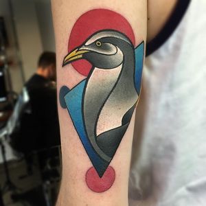 Herring Gull Tattoo by Mike Boyd #abstract #cubism #moderntattooing #MikeBoyd #gulltattoo