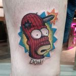 A CS:GO The Simpson's nerd tattoo by Kirsten Stevenson (IG—kirstentattoos). #CounterStrike #CSGO #Homer #KristenStevenson #TheSimpsons