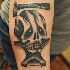 Hammer and skull, by Josh Paul #JoshPaul #hammer #skull