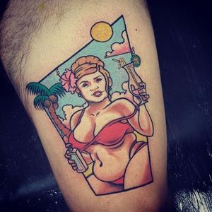Pam Poovey Tattoo by Onnie O'Leary #Archer #ArcherTattoos #cartoon #popculture #OnnieOLeary
