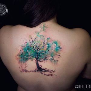 Árvore colorida e magnífica #LenaraKhasbieva #gringa #aquarela #watercolor #colorido #colorful #arvore #tree #nature #natureza