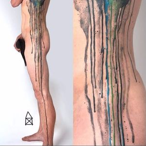 Abstract tattoo by Miriam Frank #MiriamFrank #graphic #childhood #abstract