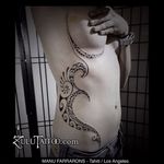 Charming tattoo by Manu Farrarons #ManuFarrarons #polynesian #tahitian #marquesan #ethnic #tribal #ornamental #freetattoo